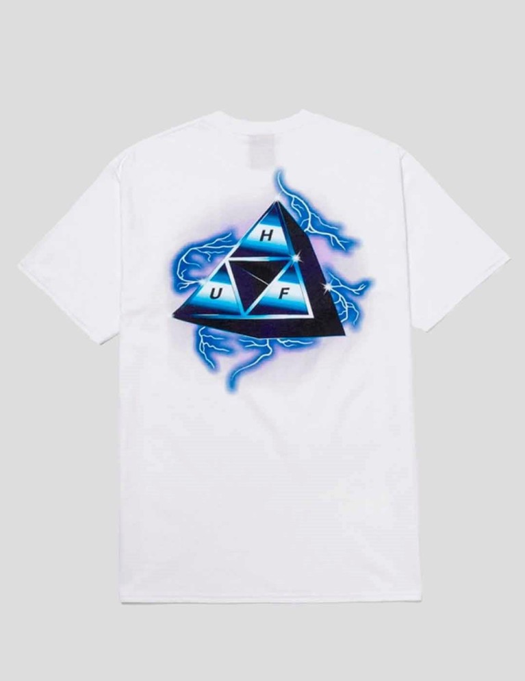 HUF storm tt tee white